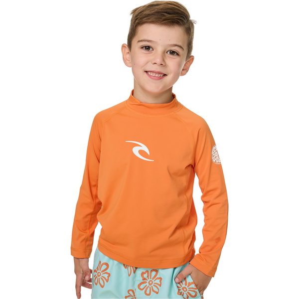 2026 Rip Curl Da Bimbo Canotta In Lycra A Maniche Lunghe Waves UPF 12VTRV - Vitamin C